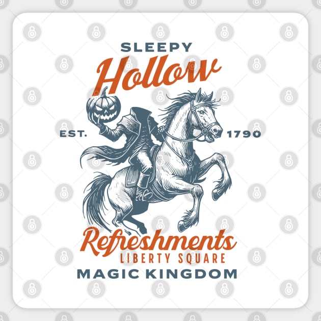 Sleepy Hollow Refreshments Liberty Square Orlando Florida Theme Park Sticker by Joaddo